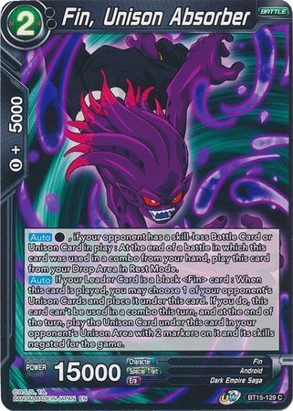 SAIYAN SHOWDOWN BT15-129 Fin, Unison Absorber