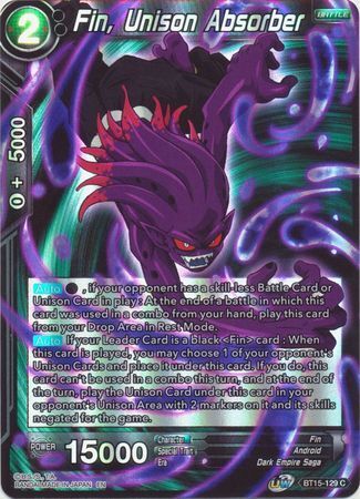 SAIYAN SHOWDOWN BT15-129 Fin, Unison Absorber Foil