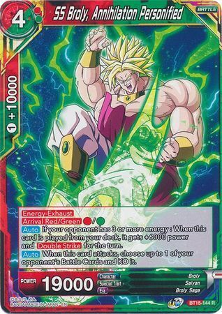 SAIYAN SHOWDOWN BT15-144 Broly, Annihilation Personified