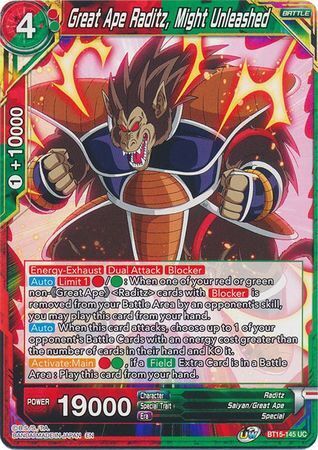 SAIYAN SHOWDOWN BT15-145 Great Ape Raditz, Might Unleashed