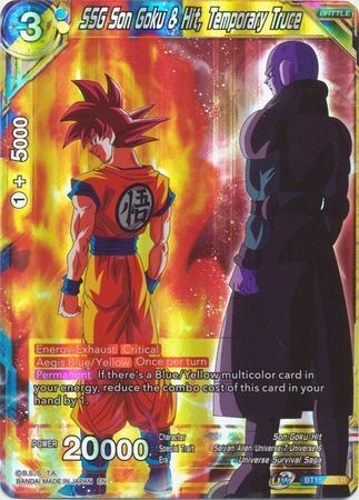 SAIYAN SHOWDOWN BT15-146 Son Goku & Hit, Temporary Truce Foil