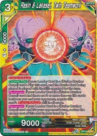 SAIYAN SHOWDOWN BT15-149 Rasin & Lakasei, Twin Teamwork
