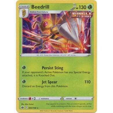 SWSH Chilling Reign 003-198 Beedrill Holo