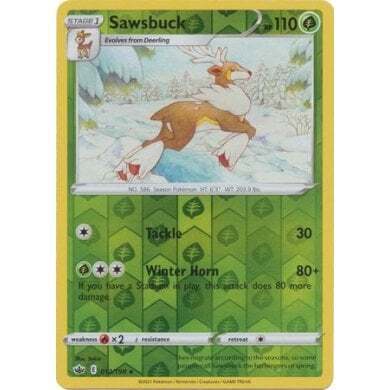 SWSH Chilling Reign 012-198 Sawsbuck Reverse
