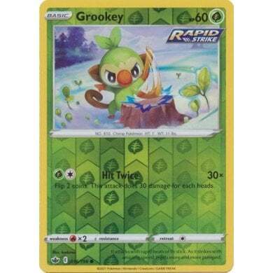 SWSH Chilling Reign 016-198 Grookey Reverse