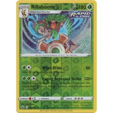 SWSH Chilling Reign 018-198 Rillaboom Reverse