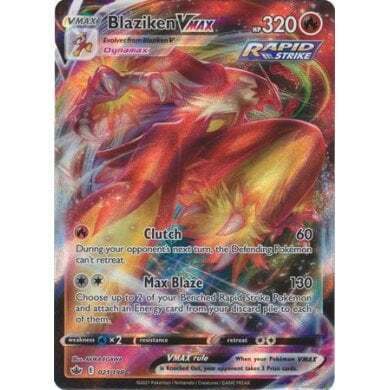 SWSH Chilling Reign 021-198 Blaziken VMAX