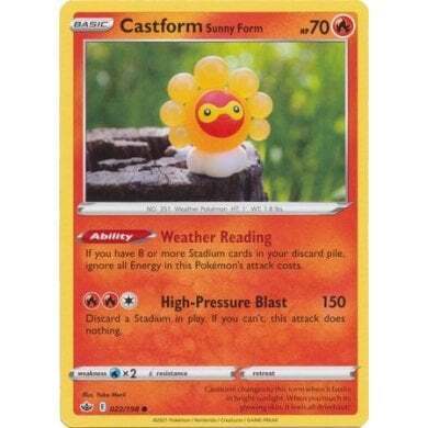 SWSH Chilling Reign 022-198 Castform Sunny Form