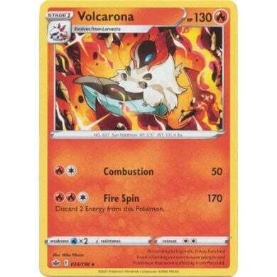 SWSH Chilling Reign 024-198 Volcarona