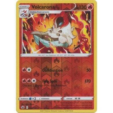 SWSH Chilling Reign 024-198 Volcarona Reverse