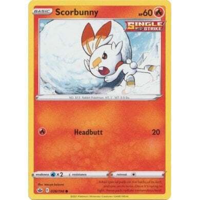 SWSH Chilling Reign 026-198 Scorbunny