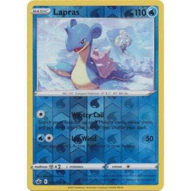 SWSH Chilling Reign 029-198 Lapras Reverse