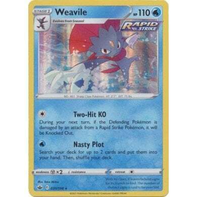 SWSH Chilling Reign 031-198 Weavile