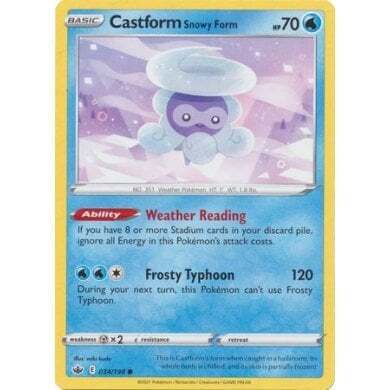 SWSH Chilling Reign 034-198 Castform Snowy Form