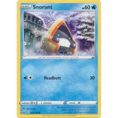 SWSH Chilling Reign 035-198 Snorunt