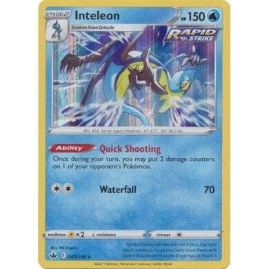SWSH Chilling Reign 043-198 Inteleon