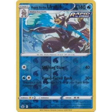 SWSH Chilling Reign 044-198 Rapid Strike Urshifu Reverse