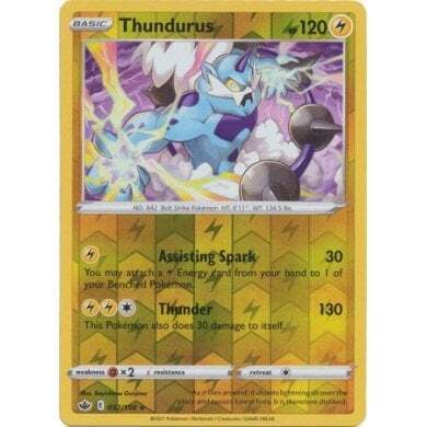 SWSH Chilling Reign 052-198 Thundurus Reverse