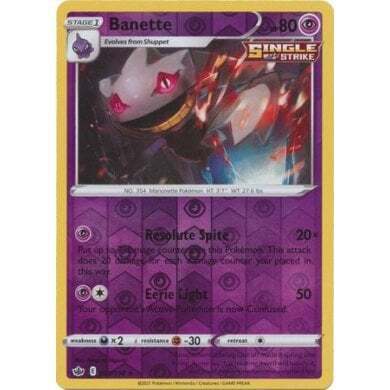 SWSH Chilling Reign 063-198 Banette Reverse