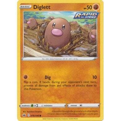 SWSH Chilling Reign 076-198 Diglett