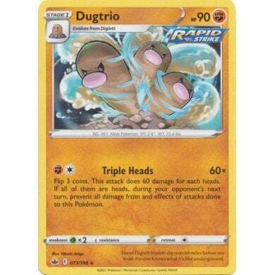SWSH Chilling Reign 077-198 Dugtrio