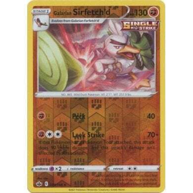 SWSH Chilling Reign 079-198 Galarian Sirfetch’d Reverse