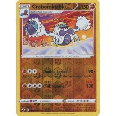 SWSH Chilling Reign 085-198 Crabominable Reverse