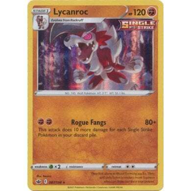 SWSH Chilling Reign 087-198 Lycanroc