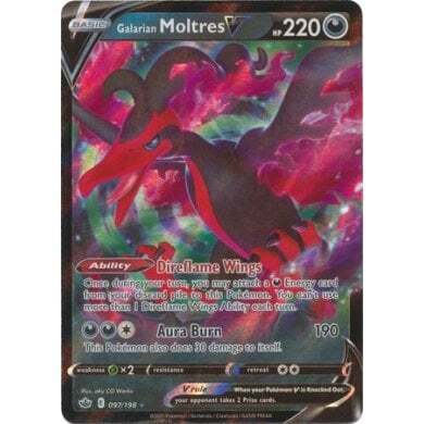 SWSH Chilling Reign 097-198 Galarian Moltres V