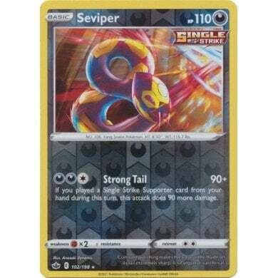 SWSH Chilling Reign 102-198 Seviper Reverse