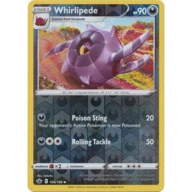 SWSH Chilling Reign 106-198 Whirlipede Reverse