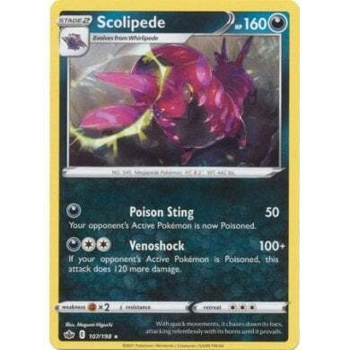 SWSH Chilling Reign 107-198 Scolipede