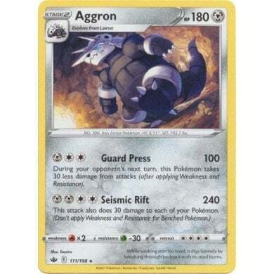SWSH Chilling Reign 111-198 Aggron