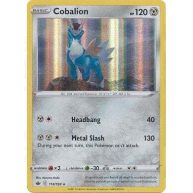 SWSH Chilling Reign 114-198 Cobalion