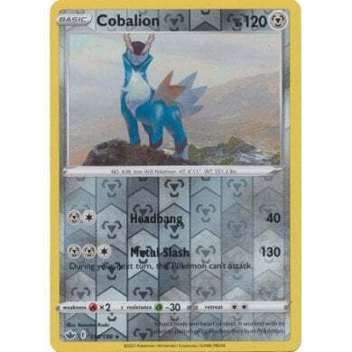 SWSH Chilling Reign 114-198 Cobalion Reverse