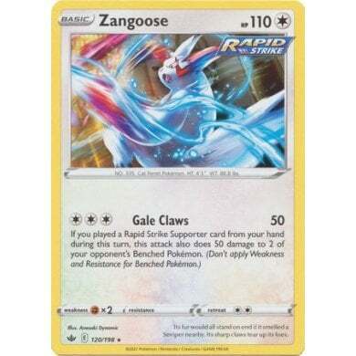 SWSH Chilling Reign 120-198 Zangoose