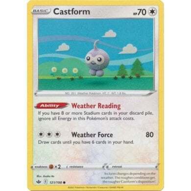 SWSH Chilling Reign 121-198 Castform