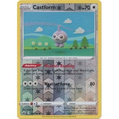SWSH Chilling Reign 121-198 Castform Reverse
