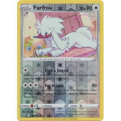 SWSH Chilling Reign 126-198 Furfrou Reverse