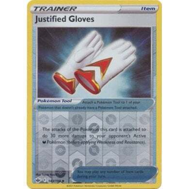 SWSH Chilling Reign 143-198 Justified Gloves Reverse