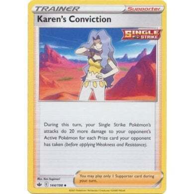 SWSH Chilling Reign 144-198 Karen’s Conviction