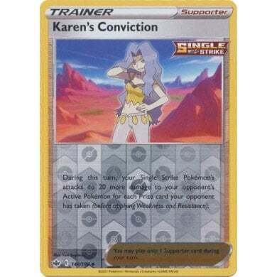 SWSH Chilling Reign 144-198 Karen’s Conviction Reverse