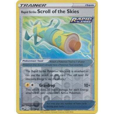 SWSH Chilling Reign 151-198 Rapid Strike Scroll of the Skies Reverse