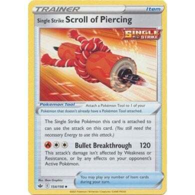 SWSH Chilling Reign 154-198 Single Strike Scroll of Piercing