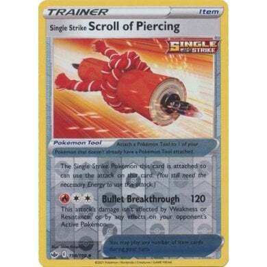 SWSH Chilling Reign 154-198 Single Strike Scroll of Piercing Reverse