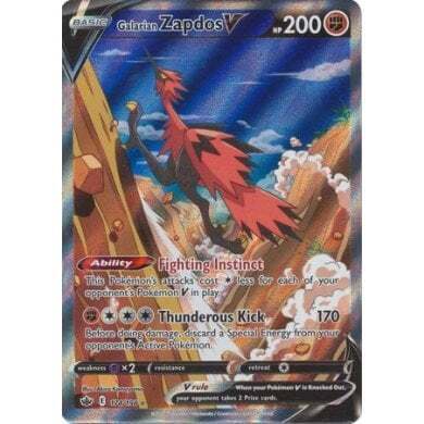 SWSH Chilling Reign 174-198 Galarian Zapdos V