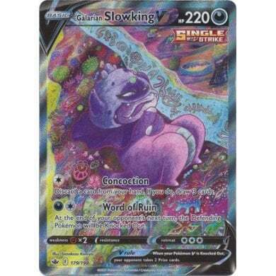 SWSH Chilling Reign 179-198 Galarian Slowking V