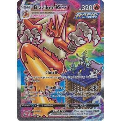 SWSH Chilling Reign 201-198 Blaziken VMAX