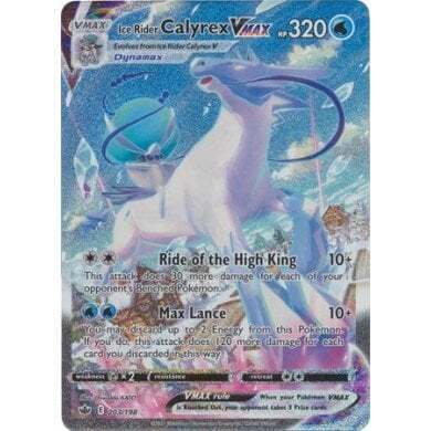 SWSH Chilling Reign 203-198 Ice Rider Calyrex VMAX