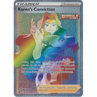 SWSH Chilling Reign 216-198 Karen’s Conviction